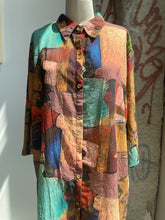 Load image into Gallery viewer, Abstract Multicolored Shapes Button Up
