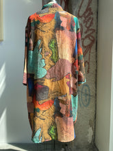Load image into Gallery viewer, Abstract Multicolored Shapes Button Up
