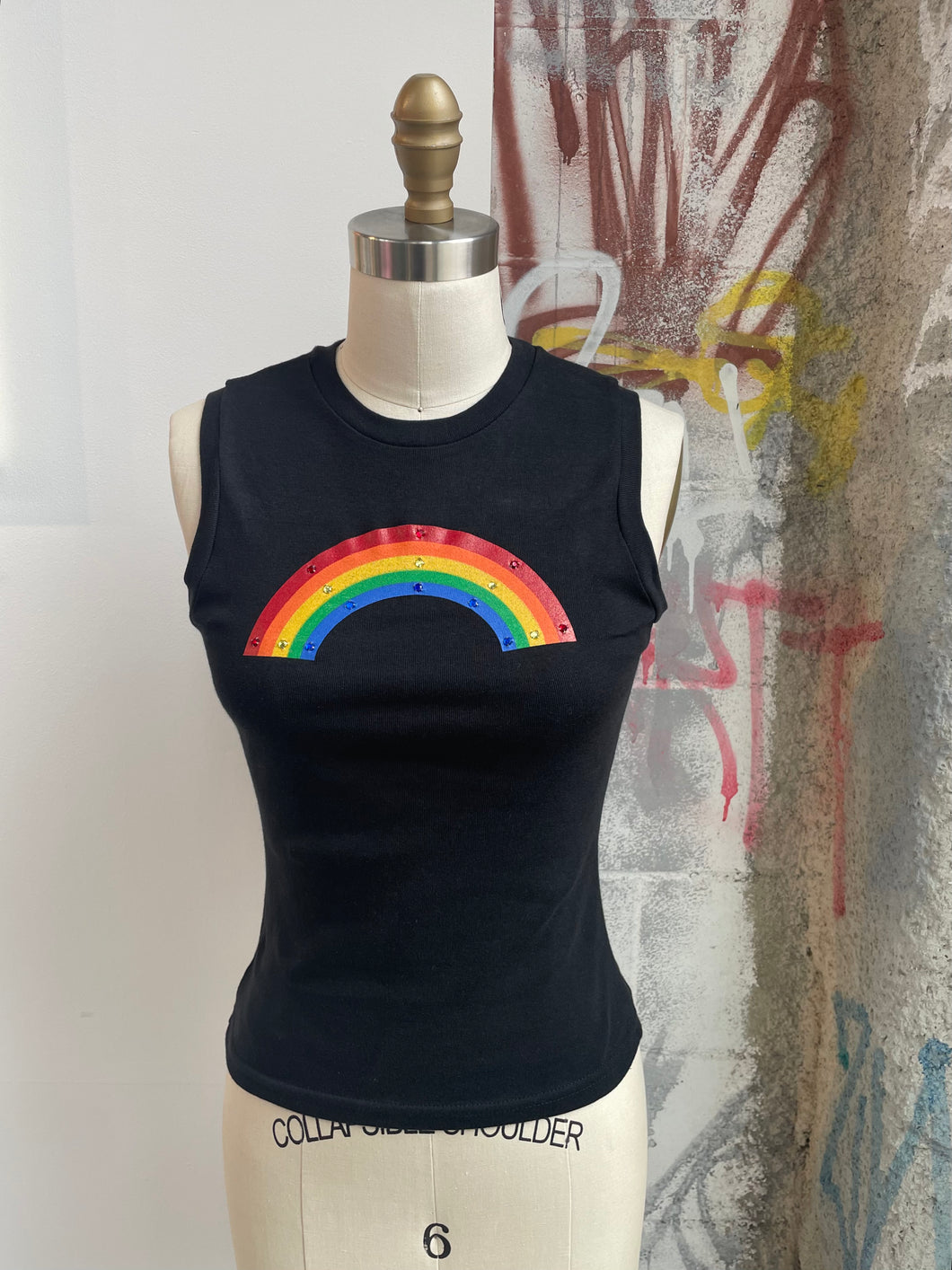 Bedazzled Rainbow Tank 2