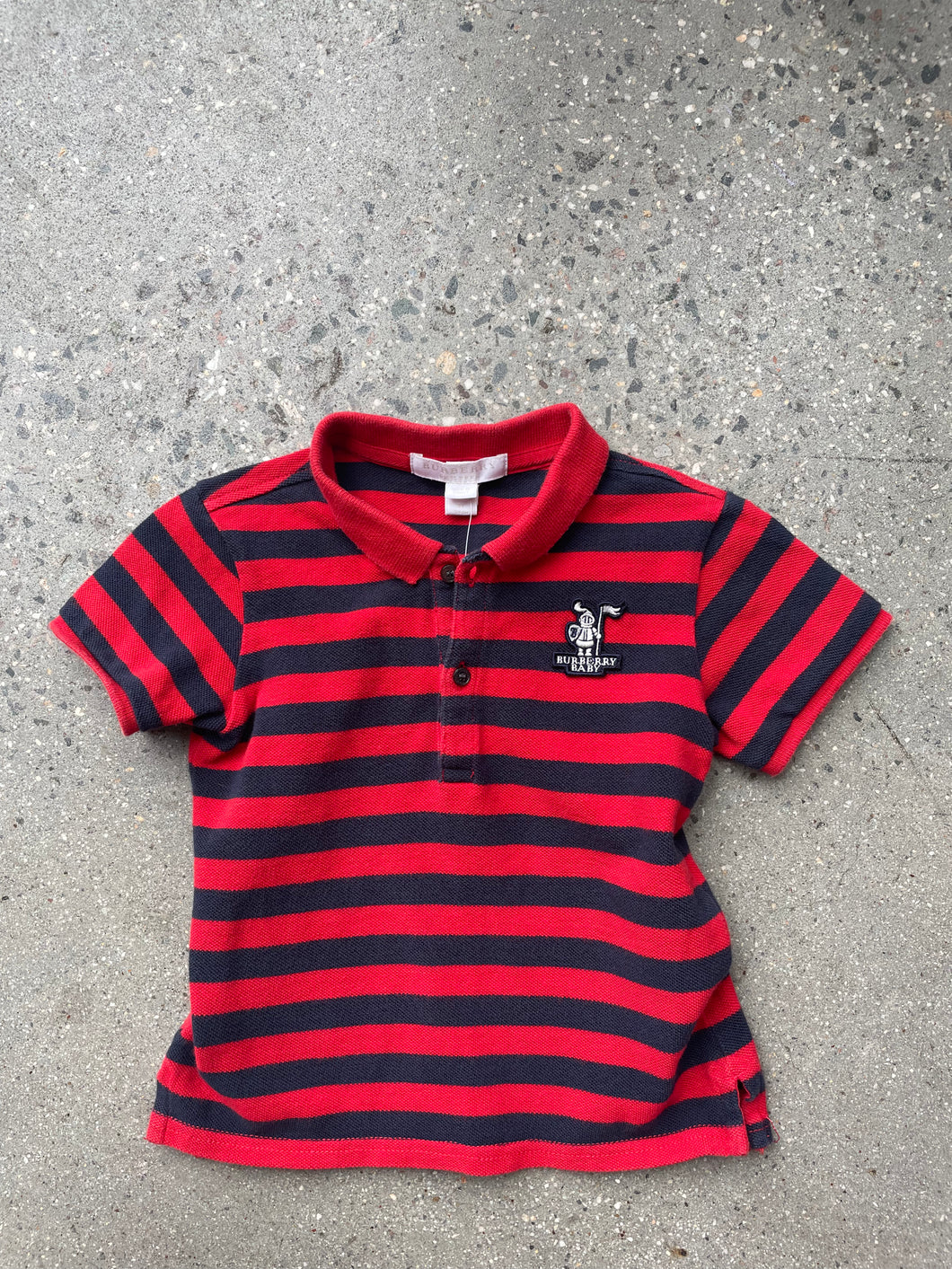Kids Burberry Striped Polo