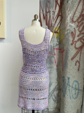 Load image into Gallery viewer, Purple Handmade Crochet Dress

