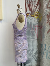 Load image into Gallery viewer, Purple Handmade Crochet Dress
