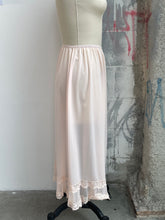 Load image into Gallery viewer, Midi Slip Skirt w/ Pleated &amp; Lace Trim
