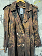 Load image into Gallery viewer, 80&#39;s Vintage Union Made Patterned Trench Coat
