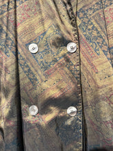 Load image into Gallery viewer, 80&#39;s Vintage Union Made Patterned Trench Coat
