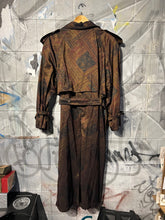 Load image into Gallery viewer, 80&#39;s Vintage Union Made Patterned Trench Coat
