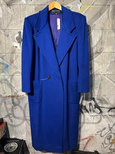 Load image into Gallery viewer, 80&#39;s Vintage Navy Wool Pea Coat
