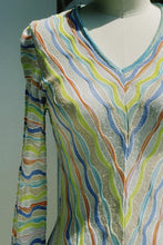 Load image into Gallery viewer, Colorful Squiggles Mesh Top

