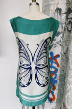 Load image into Gallery viewer, Boxy Butterfly Silk Mini Dress
