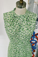 Load image into Gallery viewer, 60s Green Floral Dress
