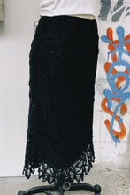 Load image into Gallery viewer, Chicos Black Lacy Skirt
