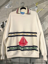 Load image into Gallery viewer, 1990s Washington Island Collared Sweatshirt
