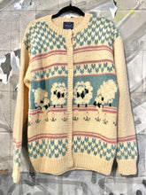 Load image into Gallery viewer, 1990s Wool Sheep Knit Cardigan
