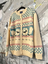 Load image into Gallery viewer, 1990s Wool Sheep Knit Cardigan
