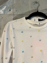 Load image into Gallery viewer, Courrèges White Logo Quarter Sleeve Tee
