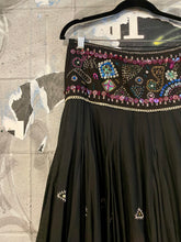 Load image into Gallery viewer, 90s/Y2K Beaded Embroidered Swing Skirt
