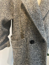Load image into Gallery viewer, Heather Tweed Double Breasted Wool Coat
