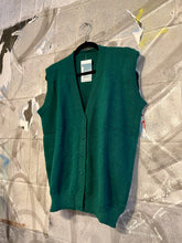 Load image into Gallery viewer, VIntage Teal Knit Wool Vest
