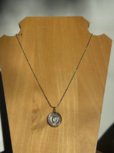 Load image into Gallery viewer, Stainless Steel Chain Brass Plated Coin Necklace
