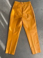 Load image into Gallery viewer, Mustard Leather Pants
