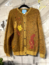 Load image into Gallery viewer, Vintage Mohair Alpaca &amp; Leaf Motif Cardigan
