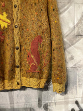 Load image into Gallery viewer, Vintage Mohair Alpaca &amp; Leaf Motif Cardigan
