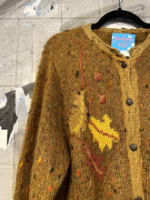 Load image into Gallery viewer, Vintage Mohair Alpaca &amp; Leaf Motif Cardigan
