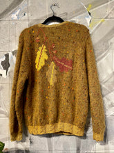 Load image into Gallery viewer, Vintage Mohair Alpaca &amp; Leaf Motif Cardigan
