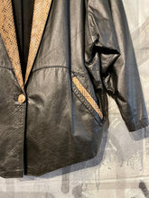 Load image into Gallery viewer, 1980s Snakeskin Leather Jacket
