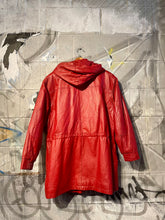 Load image into Gallery viewer, Vintage Red Leather Coat
