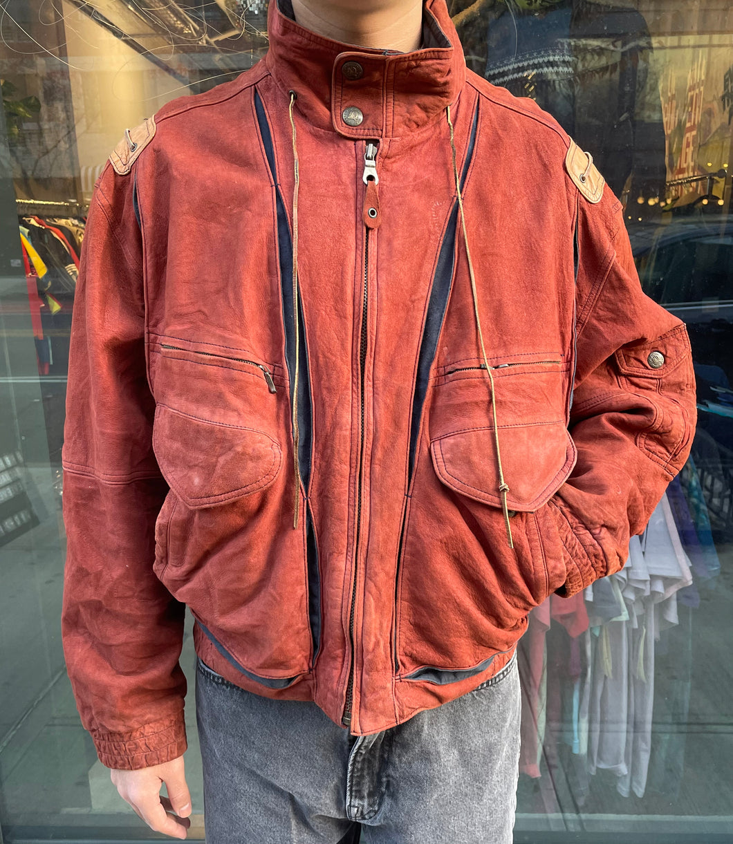 Vintage Suede Bomber