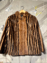 Load image into Gallery viewer, Vintage Striped Mink Coat
