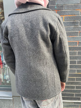 Load image into Gallery viewer, Charcoal Wool Pea Coat
