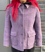 Load image into Gallery viewer, LLBean Purple Wool Blend Coat
