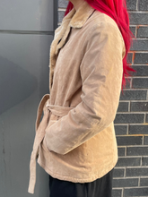 Load image into Gallery viewer, Suede Jacket With Faux Fur
