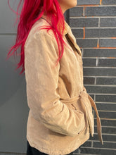 Load image into Gallery viewer, Suede Jacket With Faux Fur
