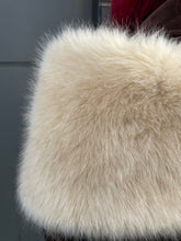 Load image into Gallery viewer, Cream Faux Fur Shawl
