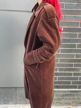 Load image into Gallery viewer, 70s Vintage Brown Velour Coat
