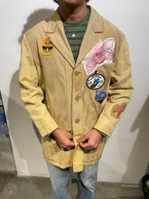 Load image into Gallery viewer, Upcycled Leather Blazer Jacket
