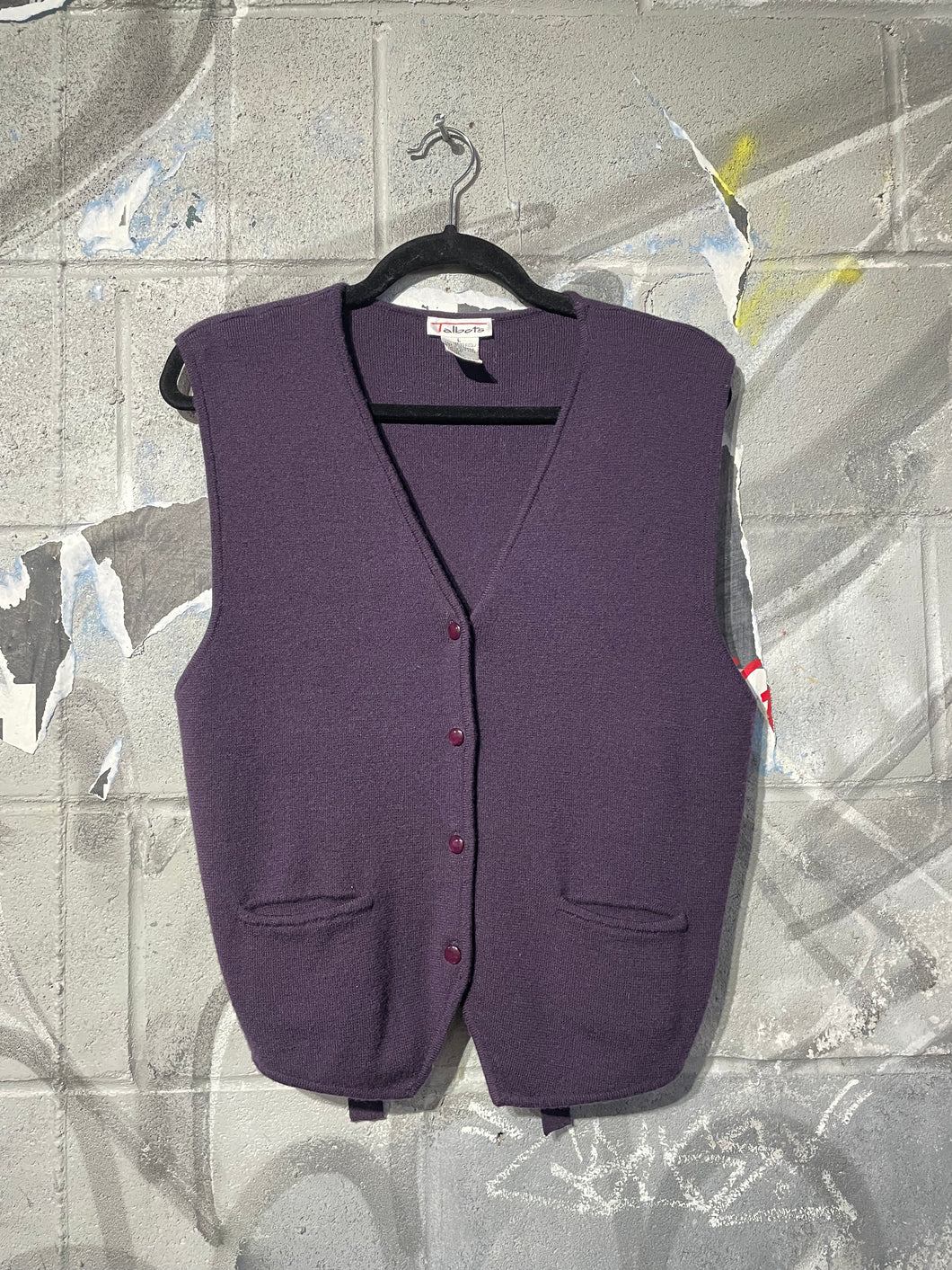 80S Merino Wool Knit Vest