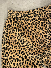 Load image into Gallery viewer, High-Waisted Velvet Leopard Print Pants

