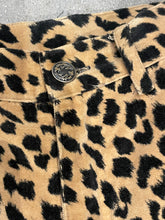 Load image into Gallery viewer, High-Waisted Velvet Leopard Print Pants
