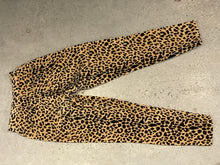 Load image into Gallery viewer, High-Waisted Velvet Leopard Print Pants
