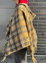 Load image into Gallery viewer, 1960s Plaid Poncho

