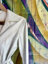 Load image into Gallery viewer, Vintage White Leather Jacket
