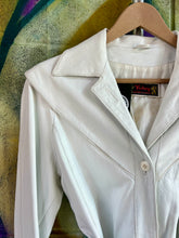 Load image into Gallery viewer, Vintage White Leather Jacket
