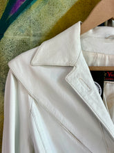 Load image into Gallery viewer, Vintage White Leather Jacket
