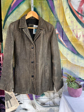 Load image into Gallery viewer, Vintage Leather Brown Blazer
