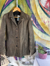 Load image into Gallery viewer, Vintage Leather Brown Blazer
