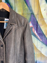 Load image into Gallery viewer, Vintage Leather Brown Blazer
